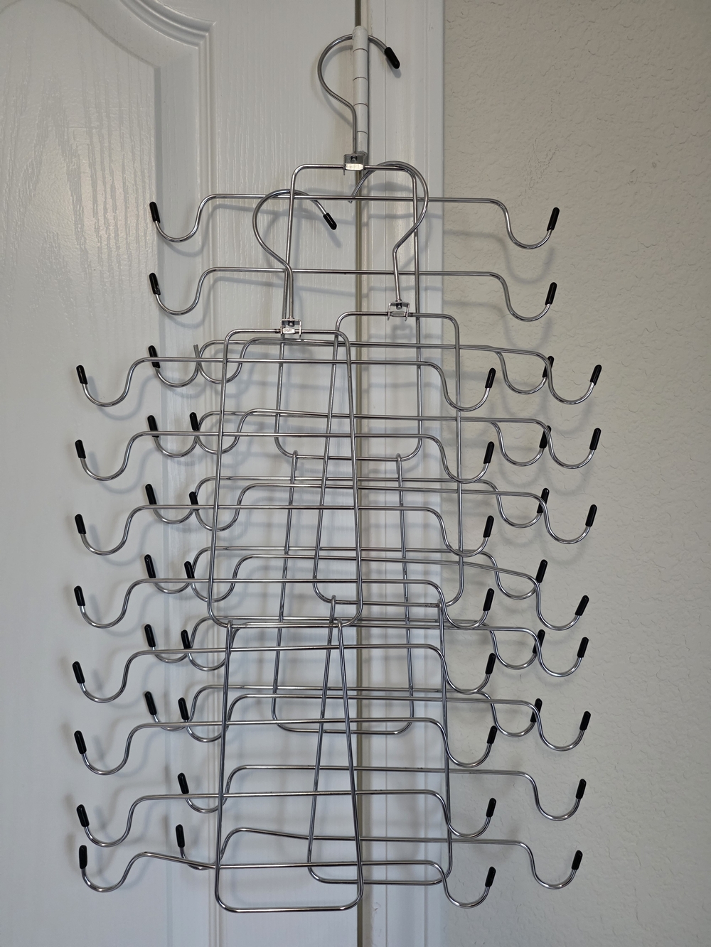 Chrome Multi-Tier Hanging Organizer Rack - Silver